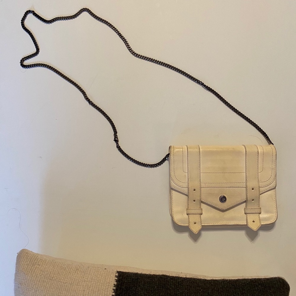 White Proenza Schouler PS1 tiny crossbody bag